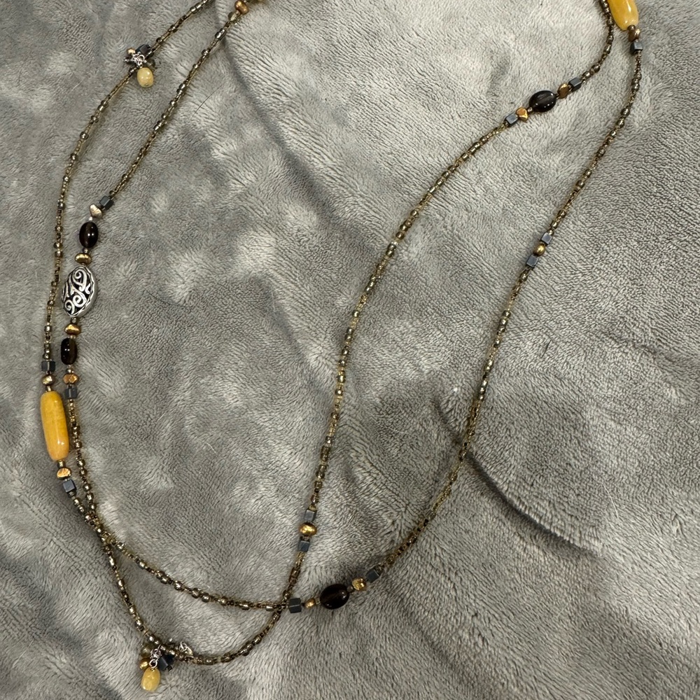 Silpada Gold and Black Artisanal Necklace